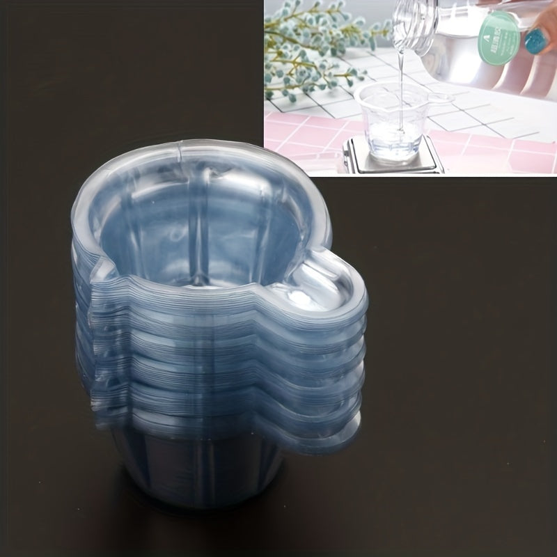 20Pcs 40ml Transparent Drop Glue Cup Plastic Cup Paint Cup Diy Mixing Container