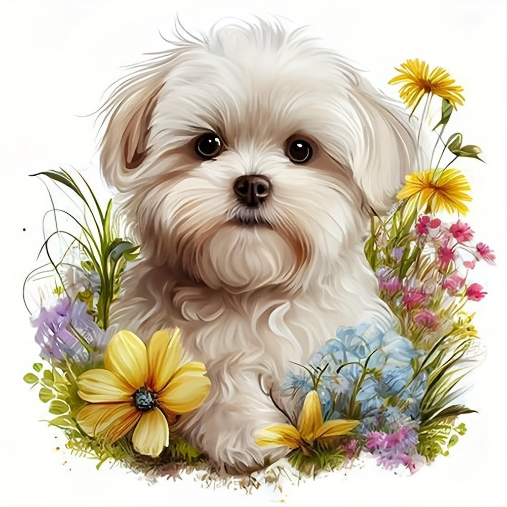 5D DIY Diamond Painting Dog Full Drill Embroidery Rhinestone Home Decor