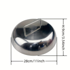 Stainless Steel Steak Cover with Hand Handle for Outdoor BBQ Grill