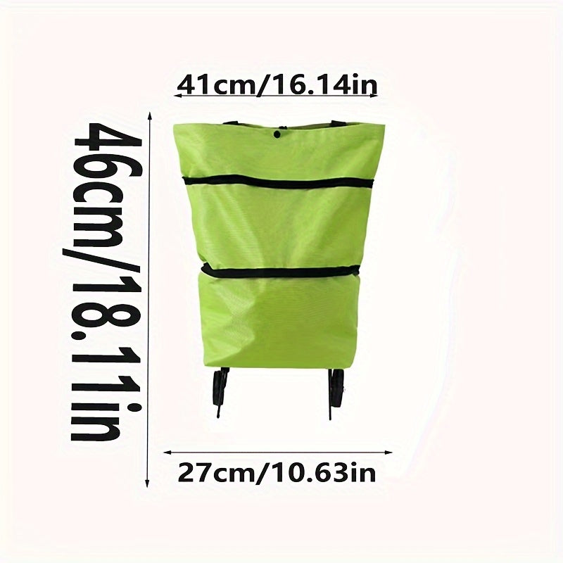 Portable Folding Shopping Cart Lightweight with Wheels