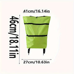 Portable Folding Shopping Cart Lightweight with Wheels