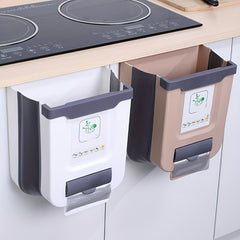 12L Foldable Hanging Trash Can for Kitchen and Car
