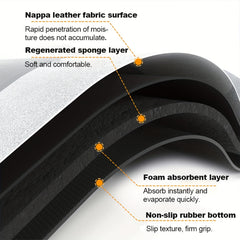 Absorbent Bathroom Floor Mat Quick Drying Non-slip Easy to Clean