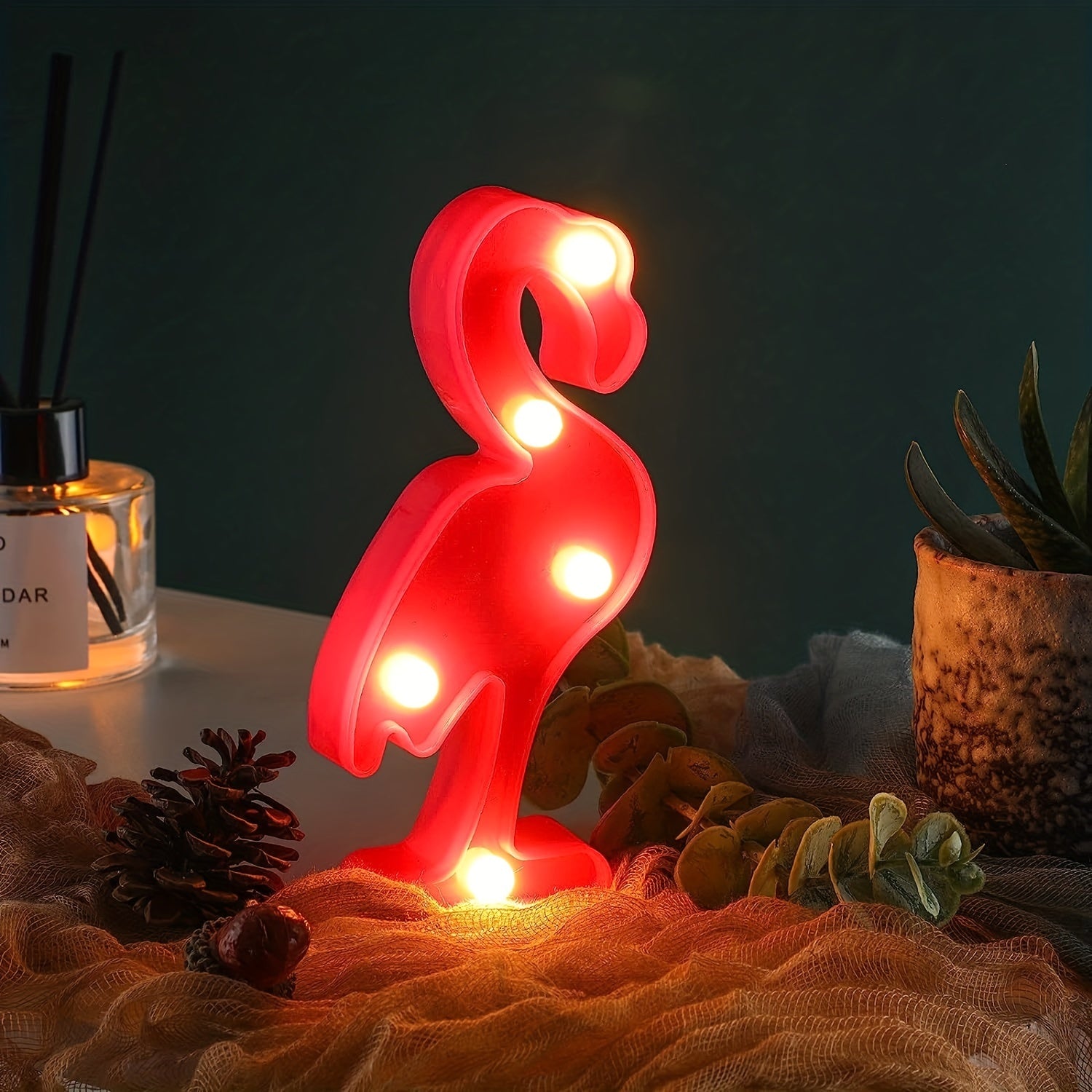 LED Flamingo Light Night Lamp Mini Bedroom Lamp For Kids Room