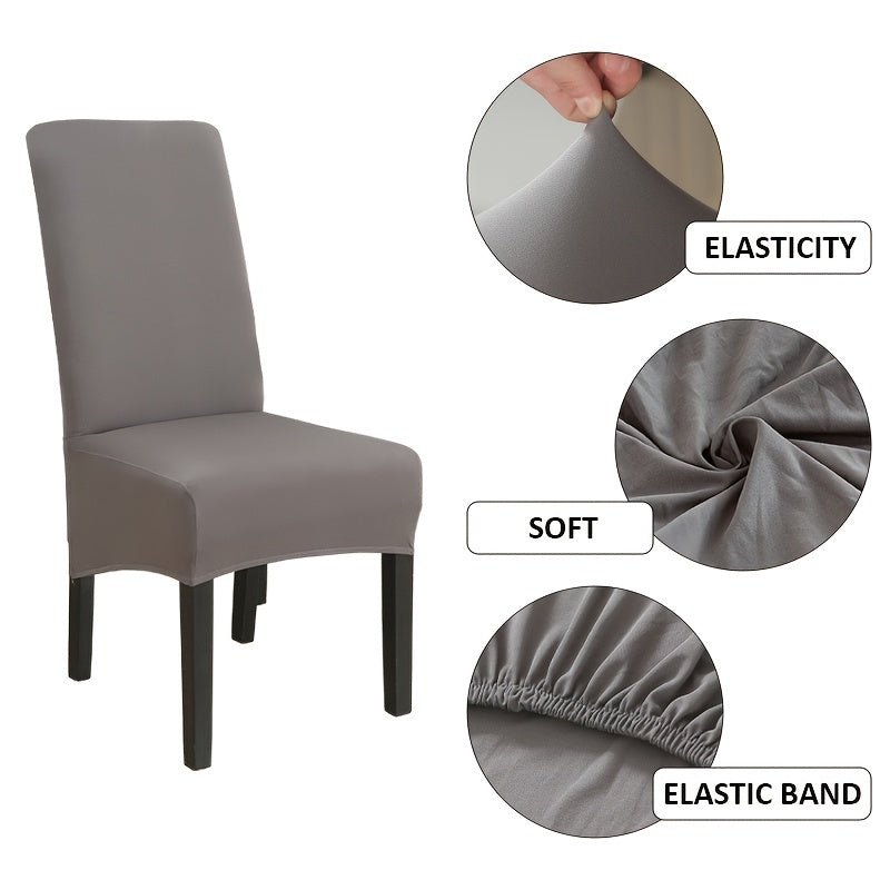 Velvet Dining Chair Slipcovers Stretch Chair Protectors Removable Washable