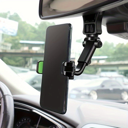 Adjustable Car Rearview Mirror Phone Holder