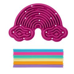 Silicone Space Sensory Board Toy with Astronaut & Planets