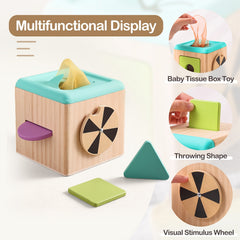 Wooden Shape Matching Recognition Mirror Toy