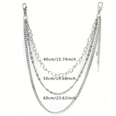 Pentagram Pendant Tassel Chain Punk Pant Chain