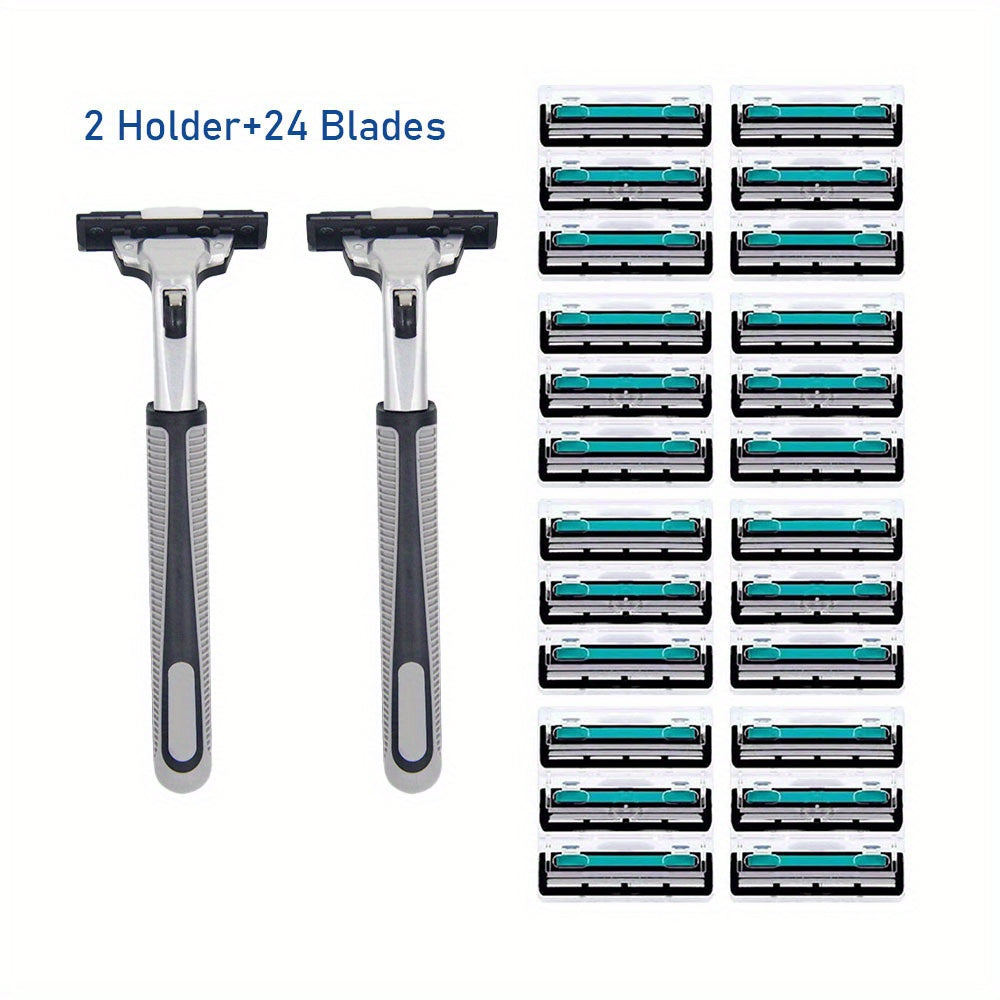 Stainless Steel Men's Shaving Blades 24 Pack