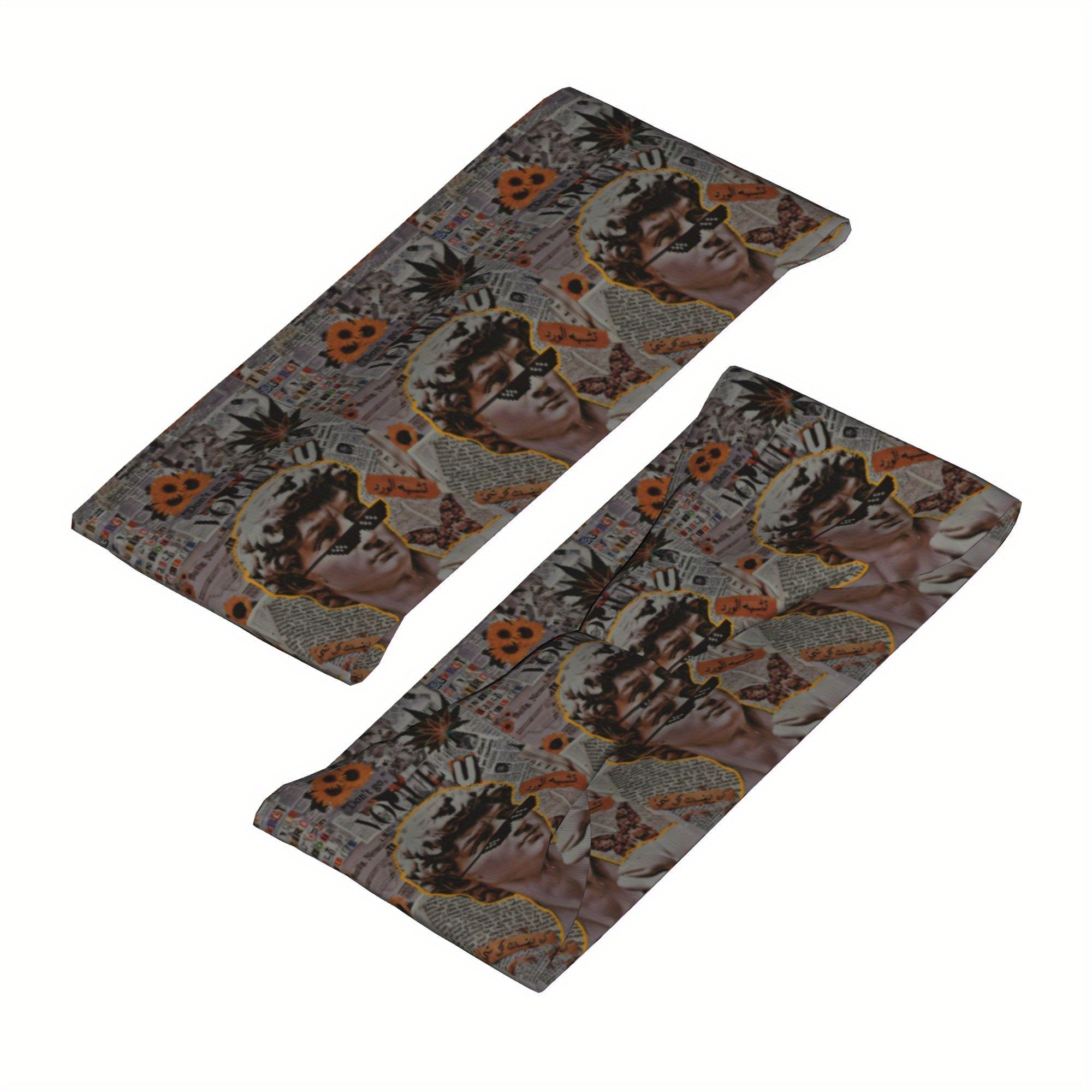 Cartoon Print Sports Headband Sweat Wicking Stretchy Breathable Polyester