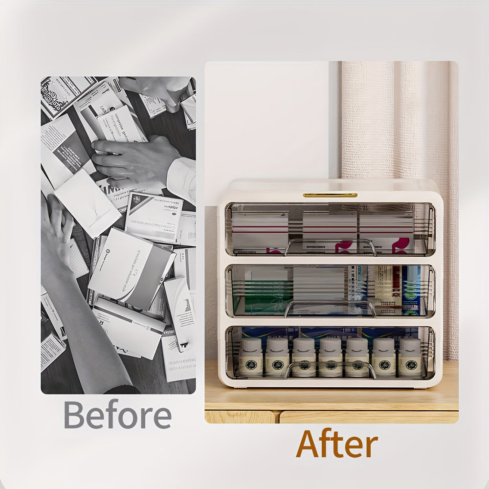 Desktop Drawer Storage Box 2-3 Layers Dormitory Stationery Sorting