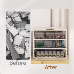 Desktop Drawer Storage Box 2-3 Layers Dormitory Stationery Sorting