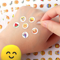 624 Mini Emoticon Stickers - Fun Variety of Patterns for DIY Decoration