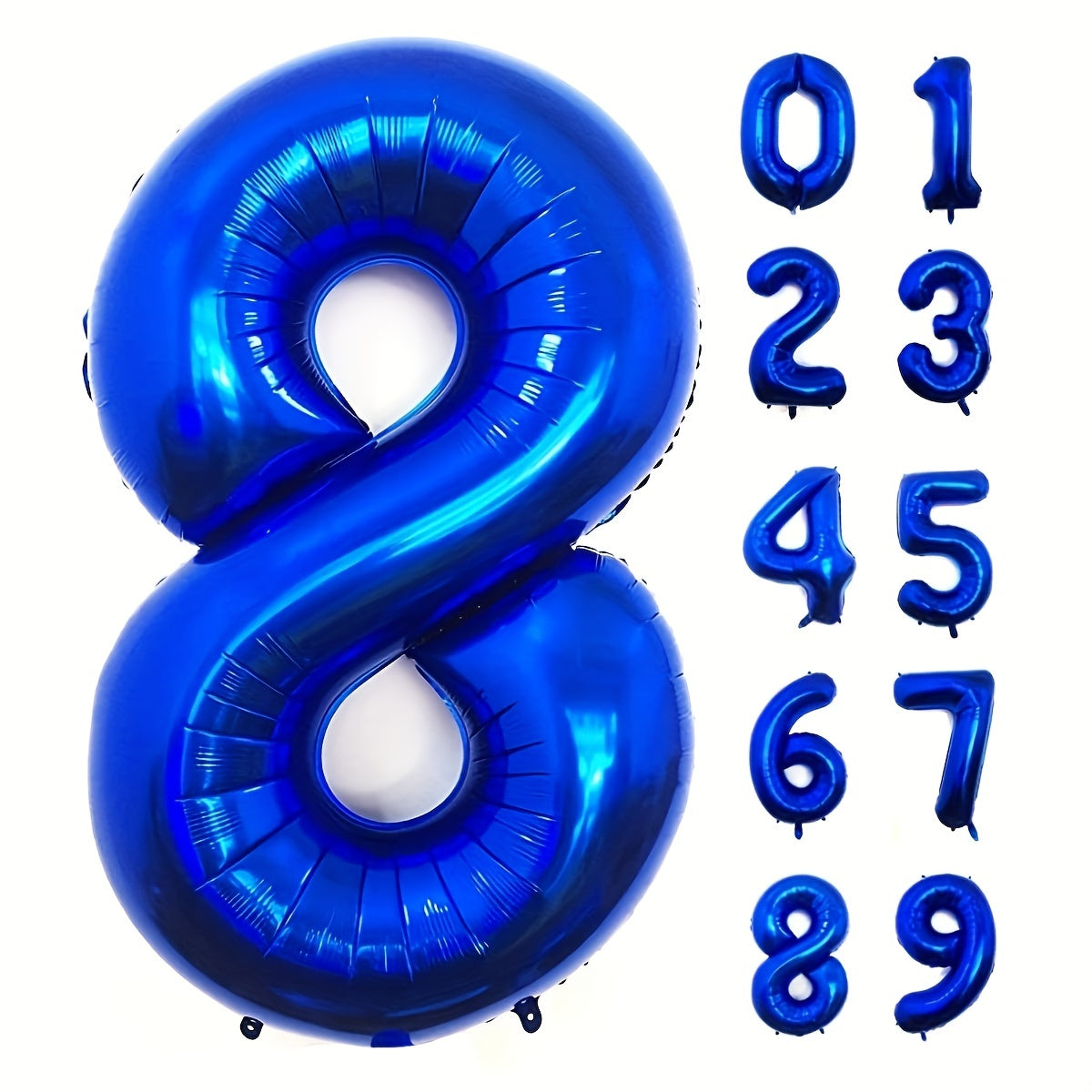 40 Inch Navy Digital 0-9 Large Number Balloon for Party Graduation Anniversary