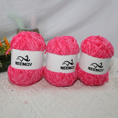3pcs Chenille Velvet Yarn Knitting Yarns Soft Comfortable Yarn