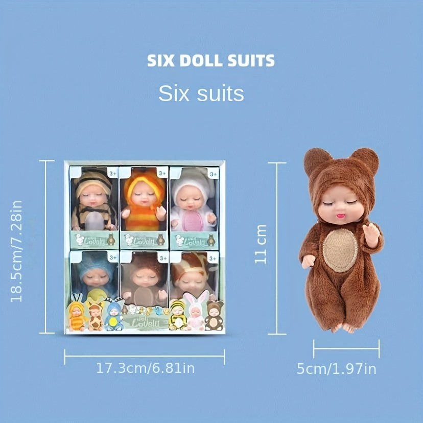 Simulative Sleep Doll Little Reborn Baby Comfort Doll For Boy Girl Toy Gift