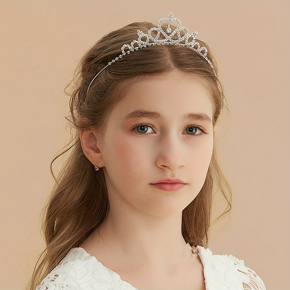 Kids Crystal Rhinestone Crown Hair Band