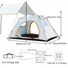 Waterproof 2-in-1 Tent & Canopy for Camping Large Size