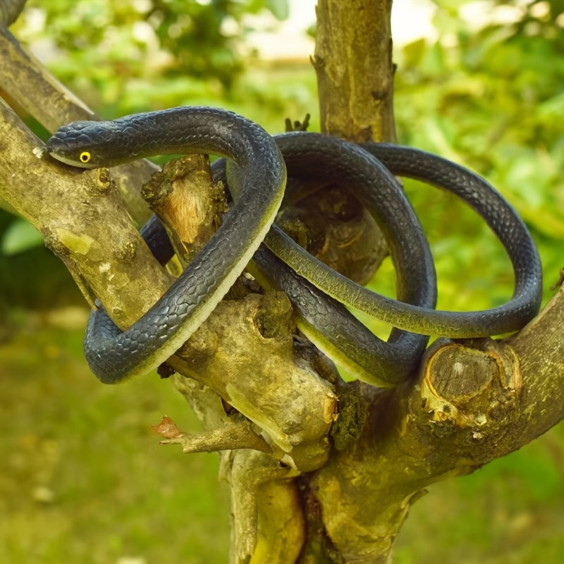 Rubber Snake Prank Toy with String Clip