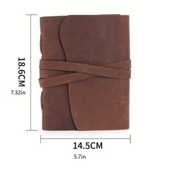 Retro Crazy Horse Leather Notepad Gift