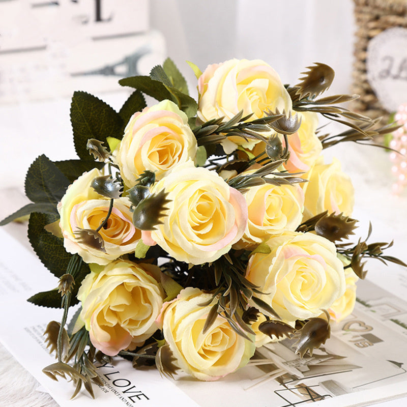Silk Rose Bouquet for Weddings Parties and Home Decor