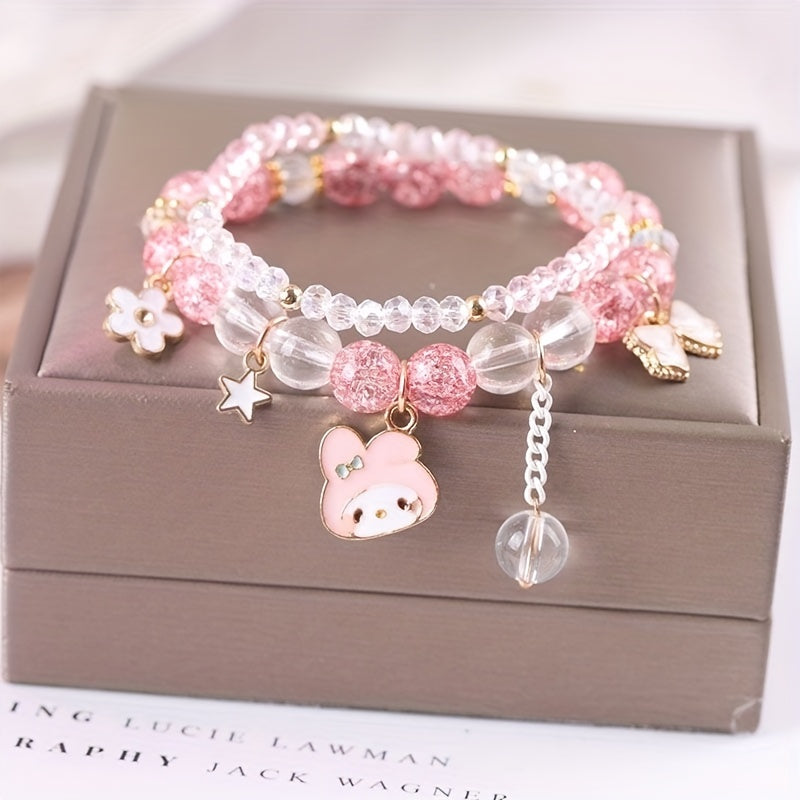 Children Cartoon Crystal Bracelet Girl Students Holiday