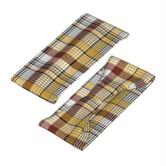 Vintage Plaid Sport Headband Breathable Polyester Spandex Fabric