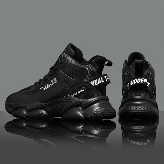 Men's High Top Basketball Shoes Non Slip Lace Up Sneakers