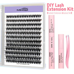 240Pcs Cluster Lashes 10D-40D D Curling Mix 9-16mm Lash Extensions