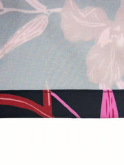 Plus Floral Wide Leg Trousers With Pockets