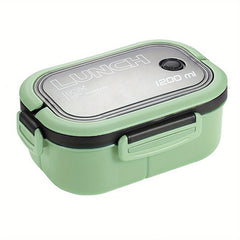 Double Layer Bento Box with Spoon & Fork Leakproof Eco Friendly Food Container