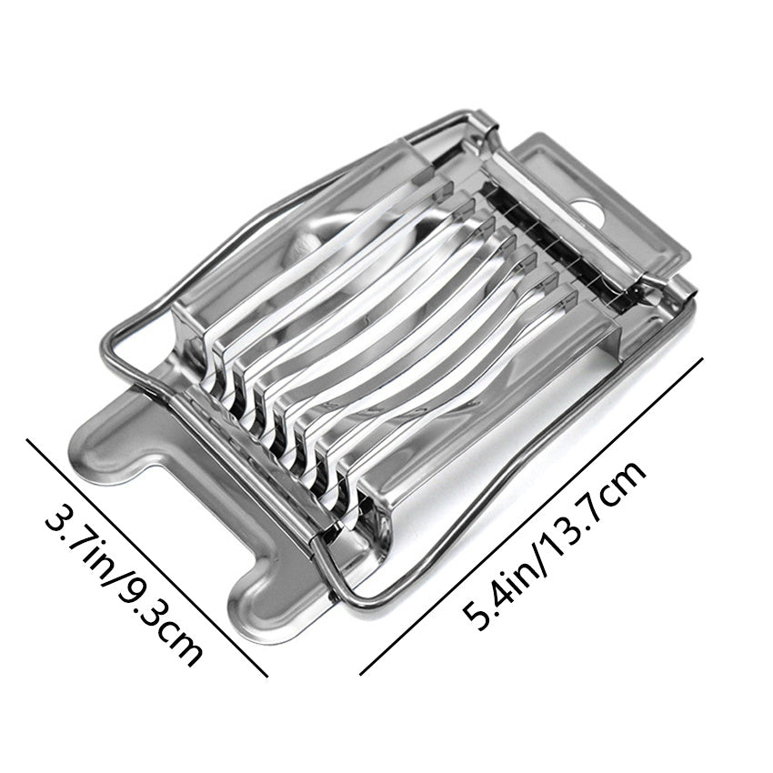Stainless Steel Egg Slicer for Perfect Hard Boiled Eggs