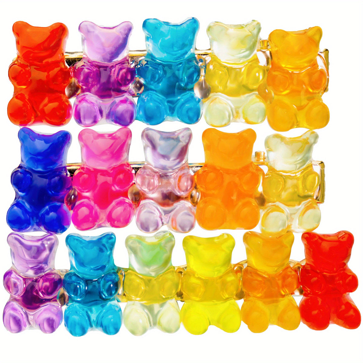 3pcs Little Bear Duck Billed Hair Clip Set Sweet Girls Hair Accessories