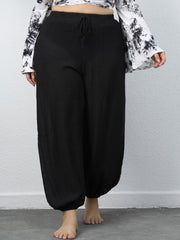  Boho Pants Women's Plus High Rise Wide Leg Pants
