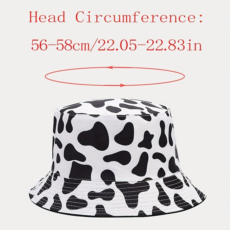 Versatile Bucket Hat With Double Sided Faces Sun Hat