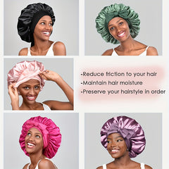 Satin Bonnet Night Cap for Womens Natural Curly Hair