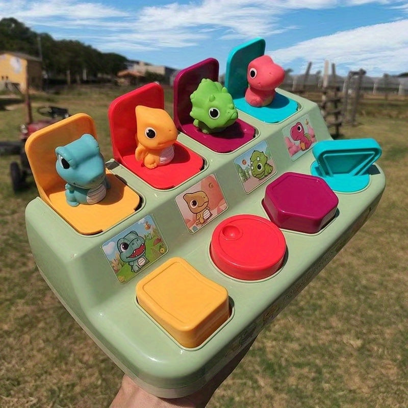 Interactive 3D Animal Puzzle Toy for Toddlers with Colorful Buttons