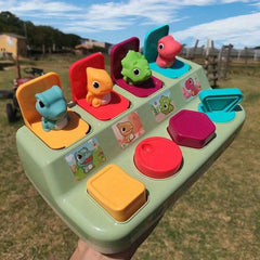 Interactive 3D Animal Puzzle Toy for Toddlers with Colorful Buttons