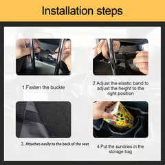 Car Trunk Organizer Rear Seat Hanging Storage Bag Waterproof Foldable