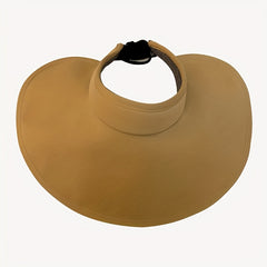 Wide Brim Foldable Visor Hat Solid UV Protection Sun Hat