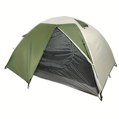 Double Layer Portable Tent with Rain & Wind Protection for Camping