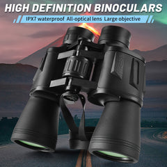 Portable HD Long Range Binoculars for Travel Camping Hiking