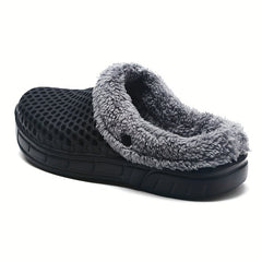 Women's Plush Lined Slip On Clogs Winter Indoor Shoes