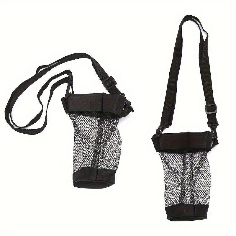 Mesh Bag Holder Tumbler Cup with Shoulder Strap