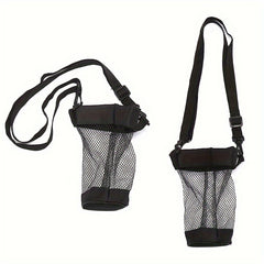 Mesh Bag Holder Tumbler Cup with Shoulder Strap