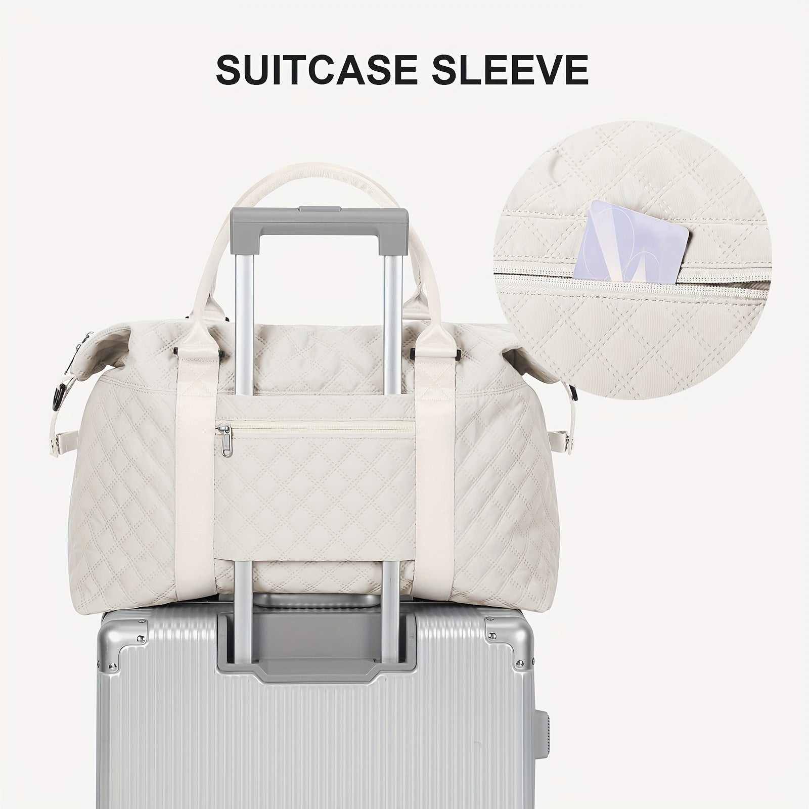 Large Capacity Duffle Bag for Travel & Sports, Portable Gym Storage Bag