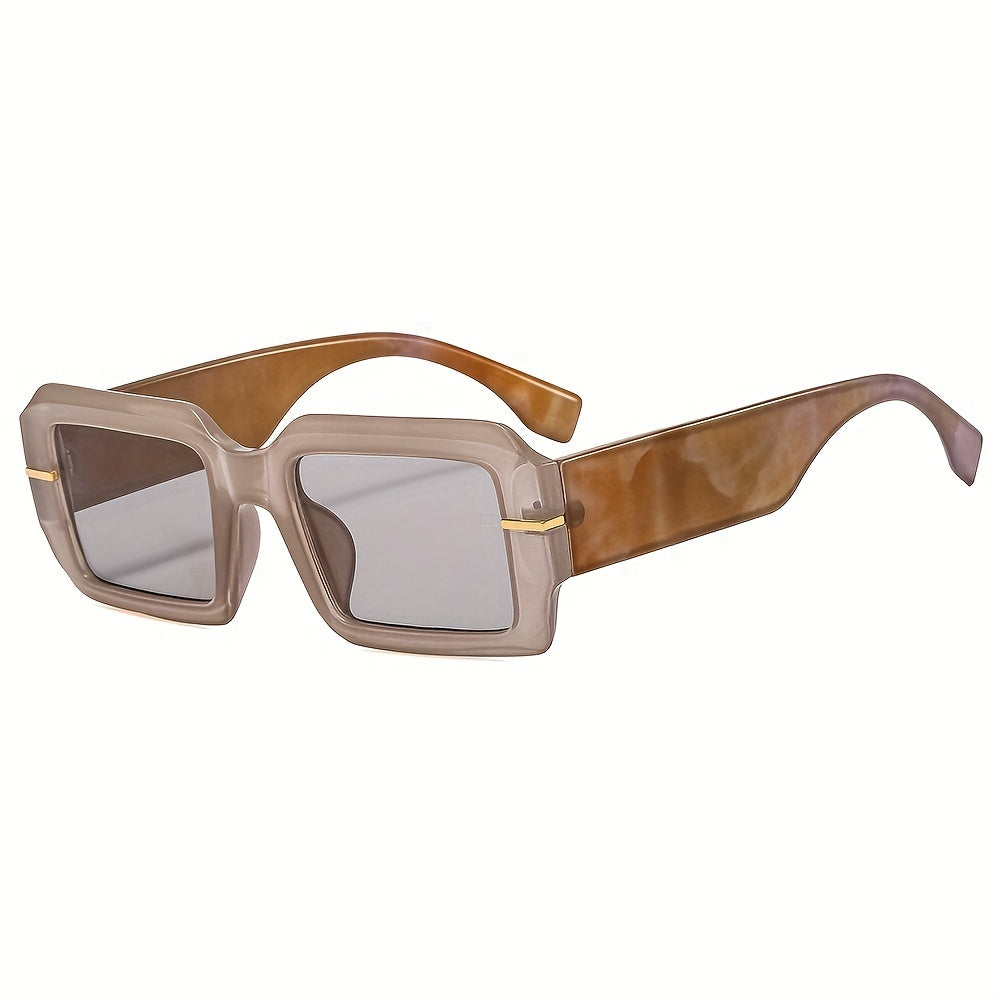 Y2K Square Sunglasses Marbling UV400 Sun Shades Glasses