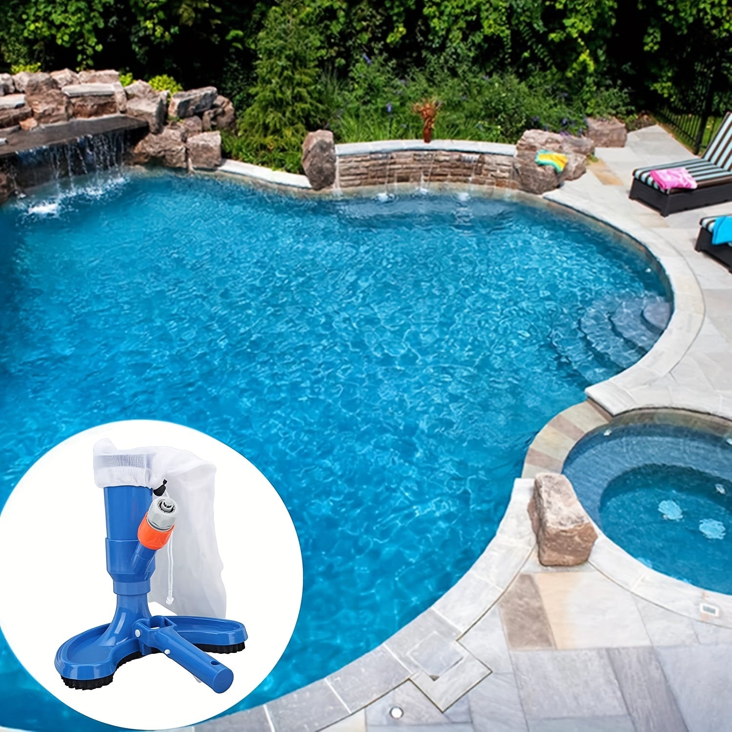 HydroTools Weighted Half Moon Pool Vacuum Head