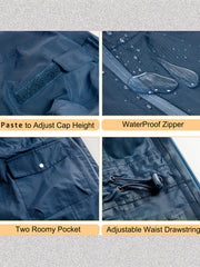 Men's Waterproof Hooded Jacket for Running